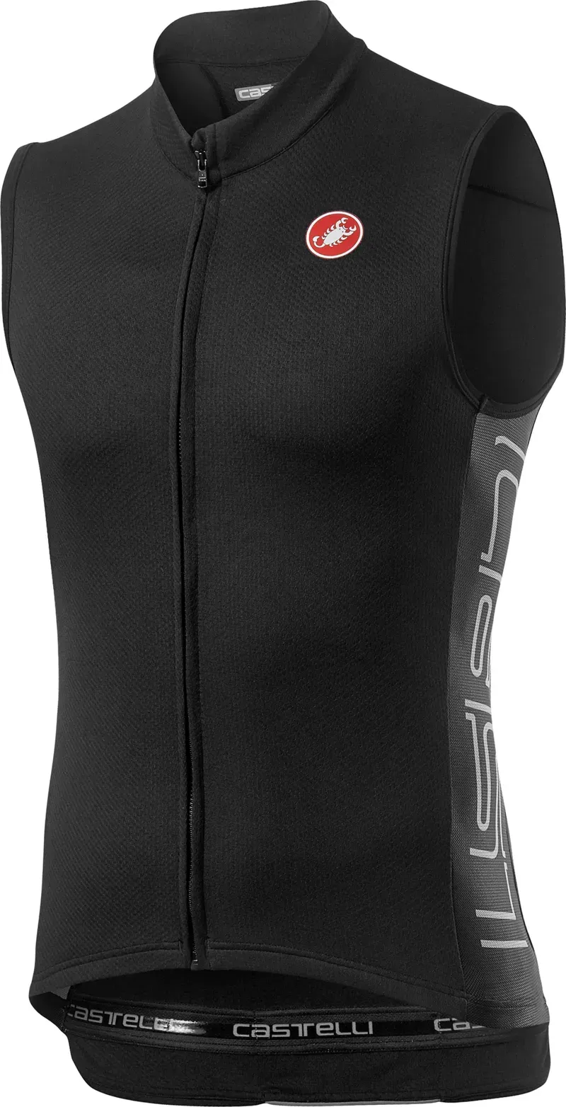 Castelli Entrata V Sleeveless Mens Jersey in Black