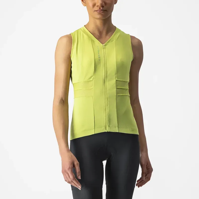 Castelli Anima 4 Sleeveless Women's In Jersey /Lime/Absinthe