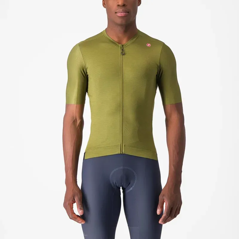 Castelli Espresso Jersey In Sage/Electric Lime