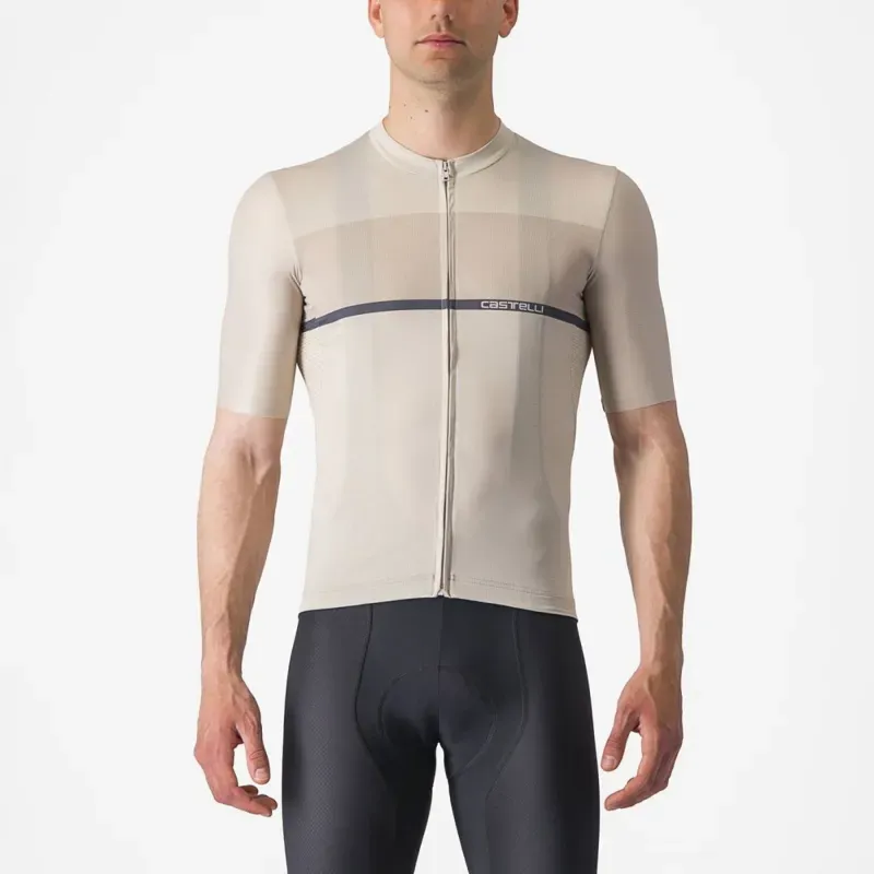 Castelli Tradizione Jersey In Silver Moon/Clay/Twilight Blue
