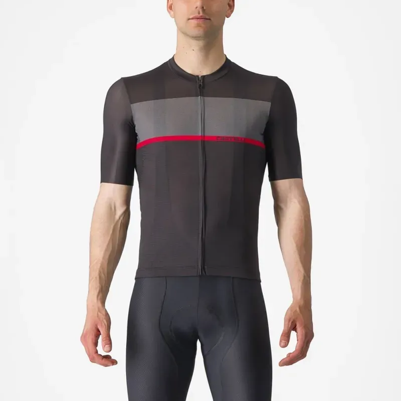Castelli Tradizione Jersey In Black/Grey/Red