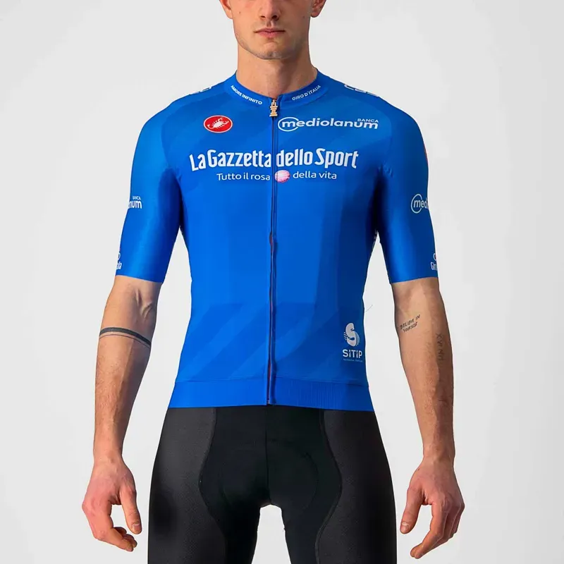 Castelli Giro104 Mens Race Jersey in Blue