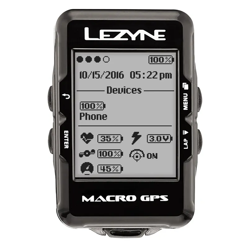 Lezyne Macro GPS Computer in Black