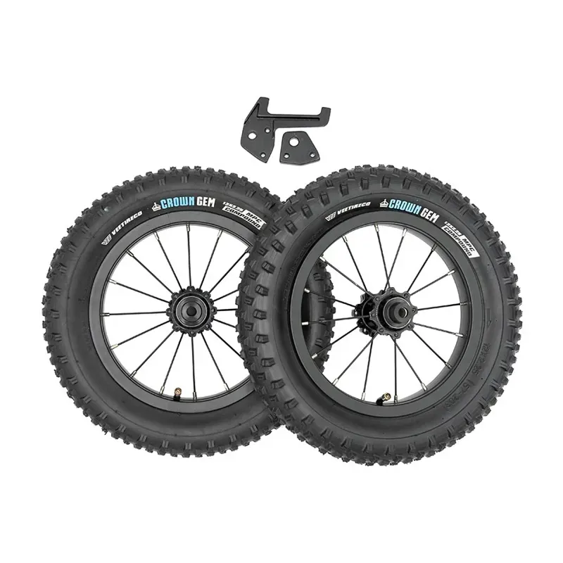 Kids Ride Shotgun Dirt Hero 12-inch Wheel Kit in Black