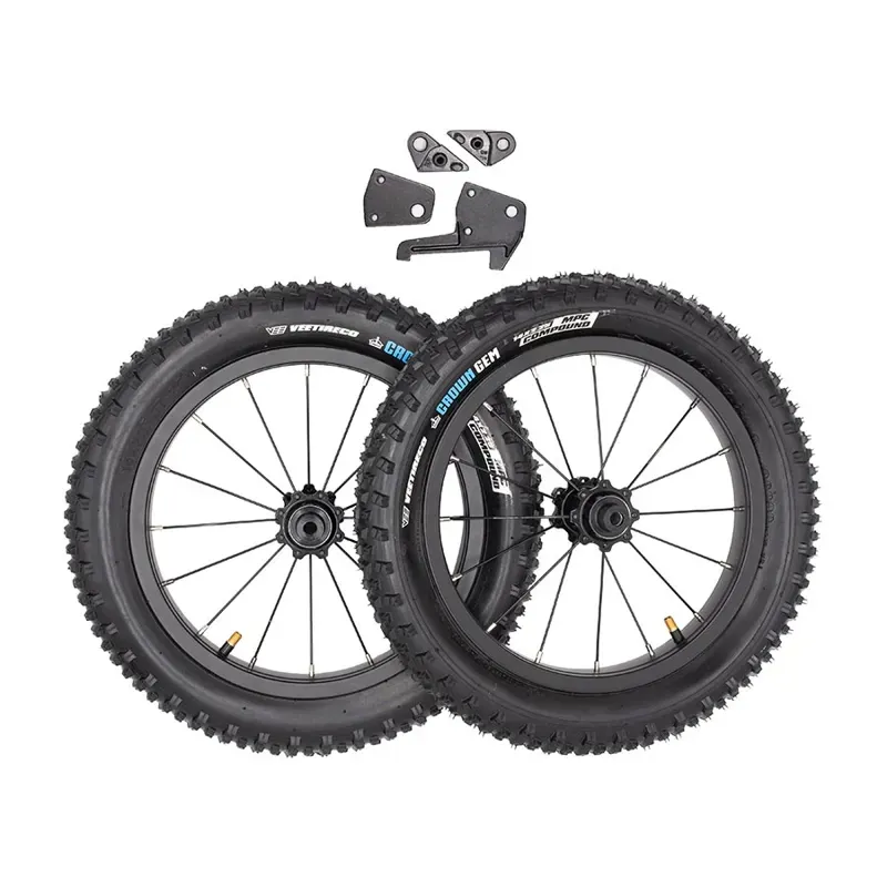 Kids Ride Shotgun Dirt Hero 14-inch Wheel Kit in Black