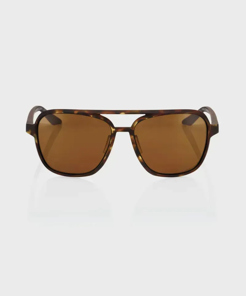 100% Konnor Glasses in Soft Tact Havana/Bronze PeakPolar-1