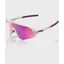 100% Slendale SL Glasses in Matte Chalk/Purple Multilayer Mirror Lens
