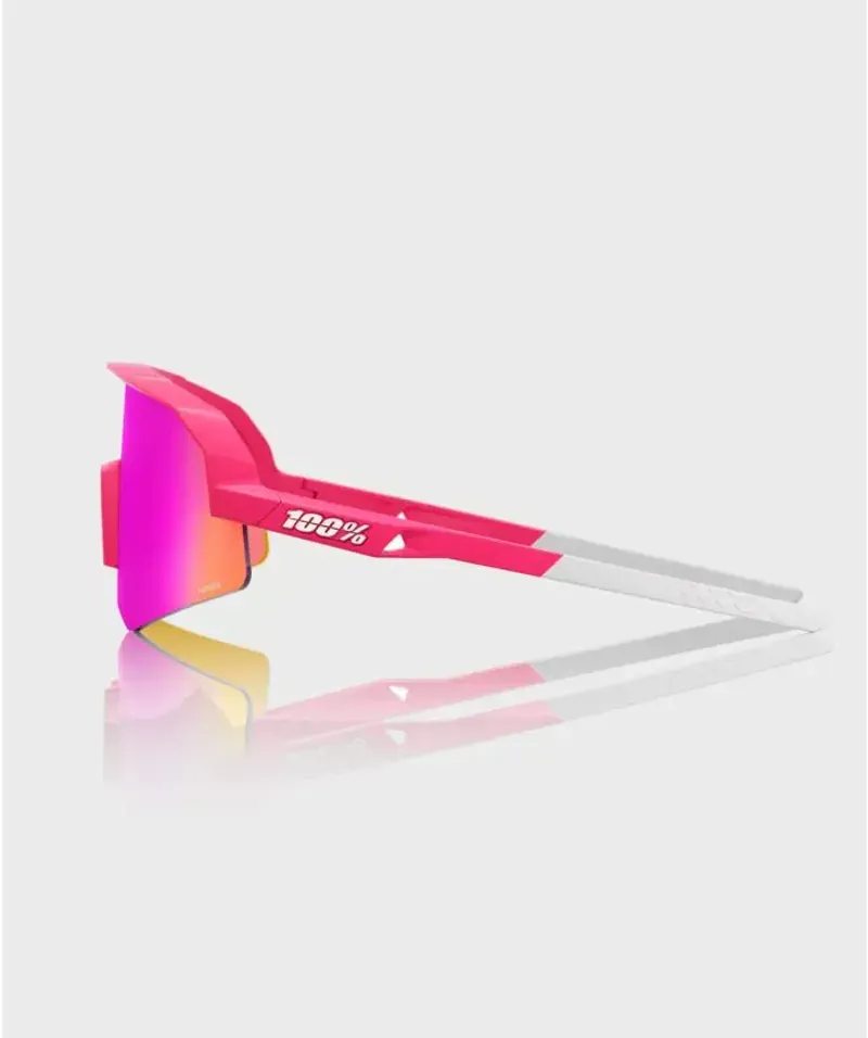 100% Slendale SL Glasses in Pitaya/HiPER Vital Pink Mirror Lens-3