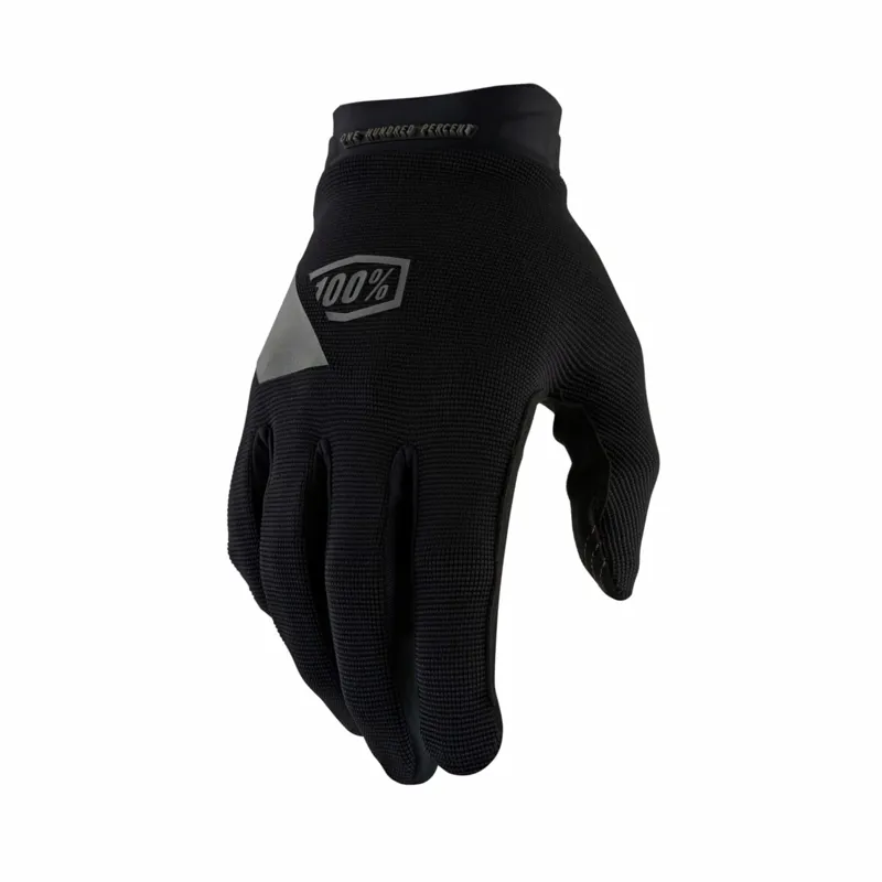 100 Percent Ride Camp Gel Gloves in Black