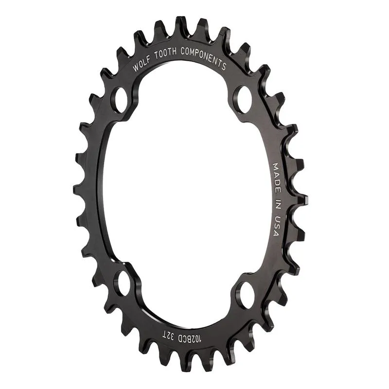Wolf Tooth 102 BCD Chainring in Black