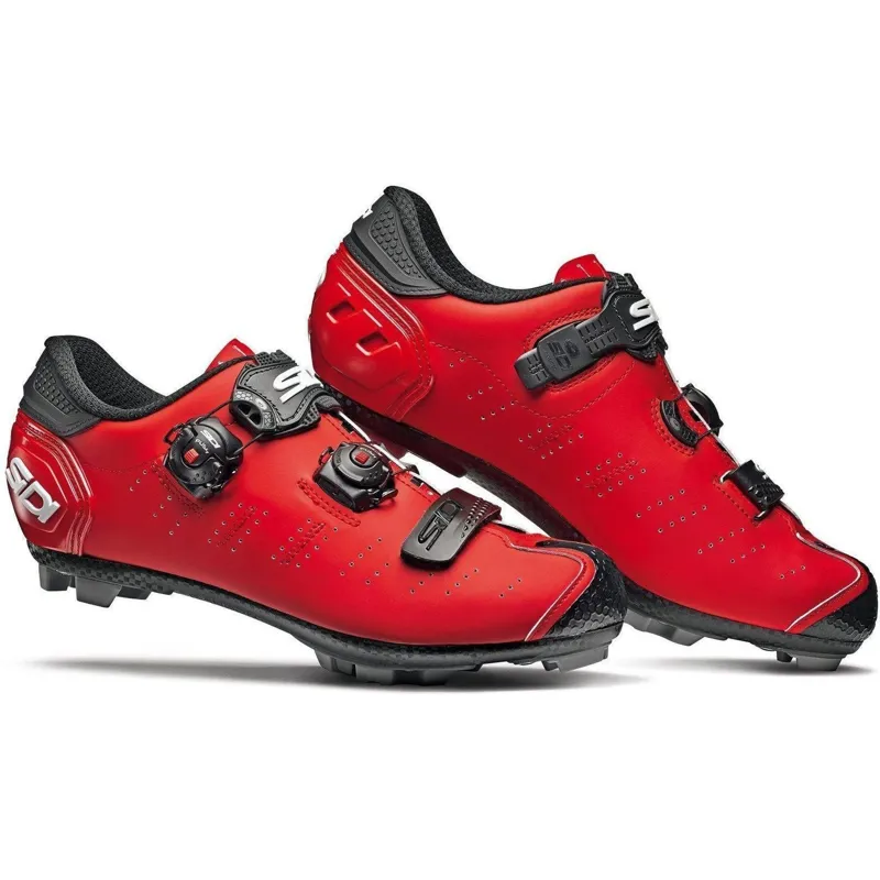 Sidi Dragon 5 SRS Carbon MTB Shoes in Red