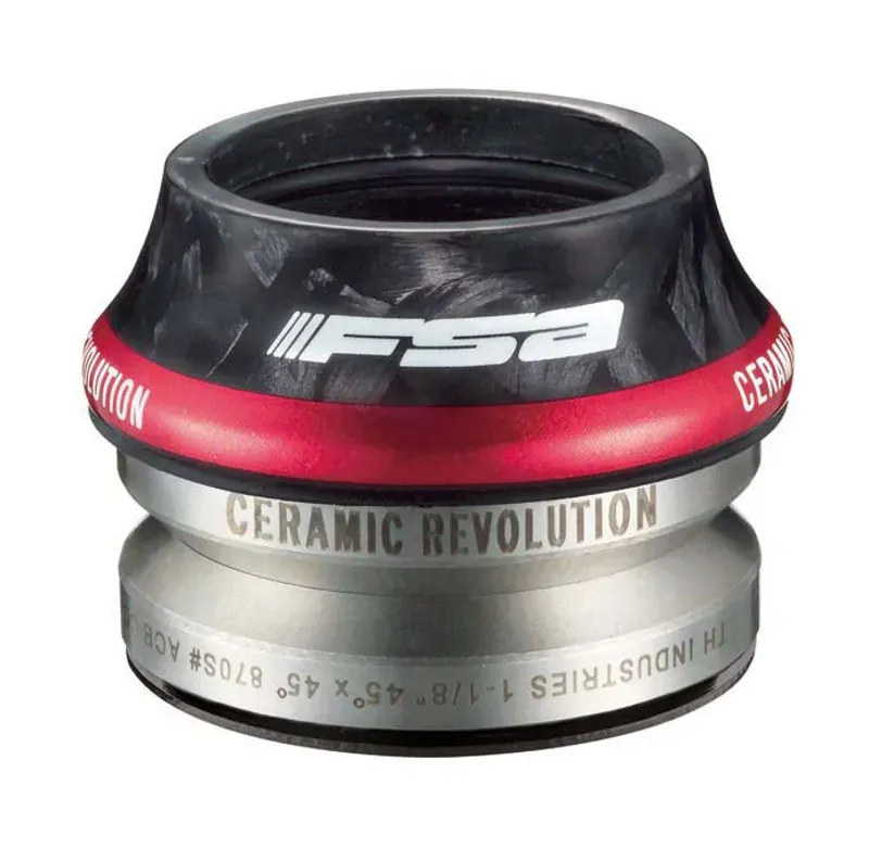 FSA Orbit CF Ceramic Integrated 1.1/8 Aheadset W/8.7mm top cap Black