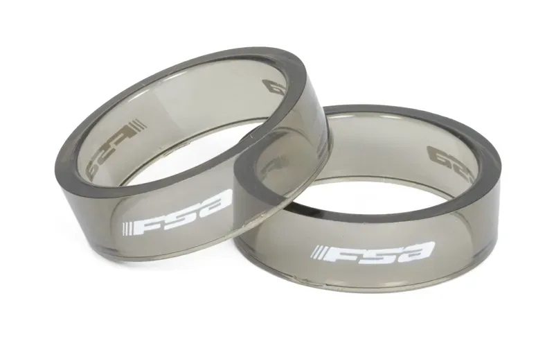 FSA 1.1/8 10mm X 10 Polycarbonate Headset Spacers in Grey
