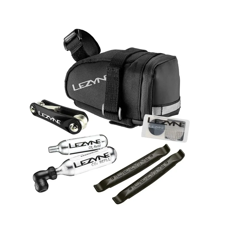 Lezyne M Caddy CO2 Kit And Saddlebag in Black