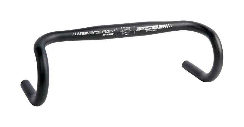 FSA Energy Traditional Bend Alloy Road Bike Handlebar in Black