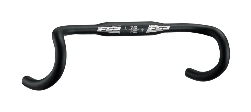 FSA Gossamer Wing Compact Alloy Road Bike Handlebar in Black