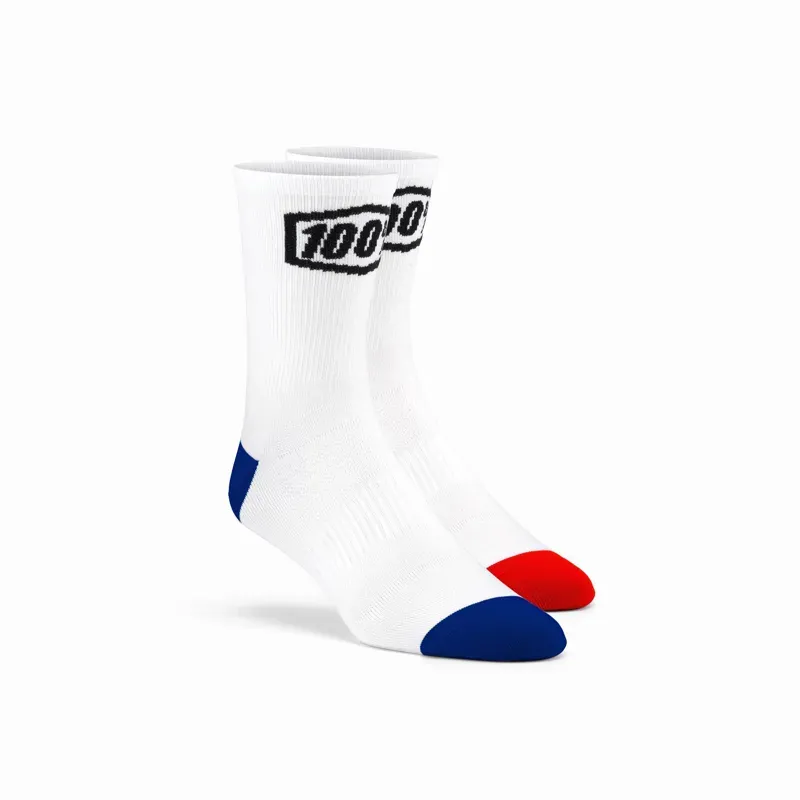 100% Terrain Socks in White
