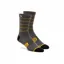 100% Advocate Performance Socks in Charcoal/Mustard