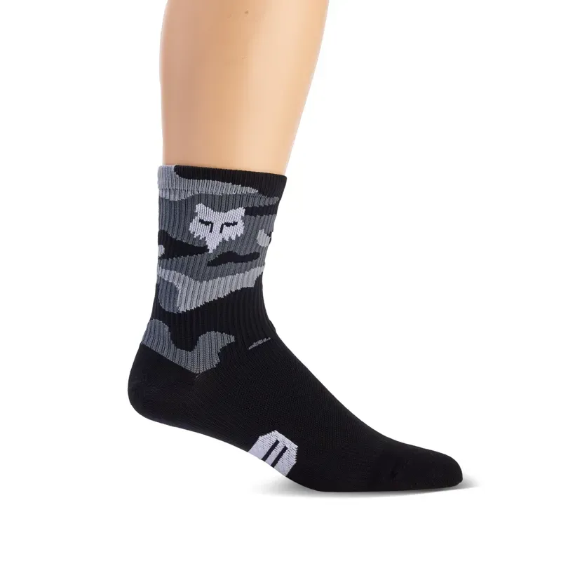 Fox 6in Ranger Socks in Black Camo