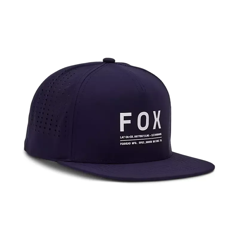 Fox Non Stop Tech Snapback Hat in Midnight Blue