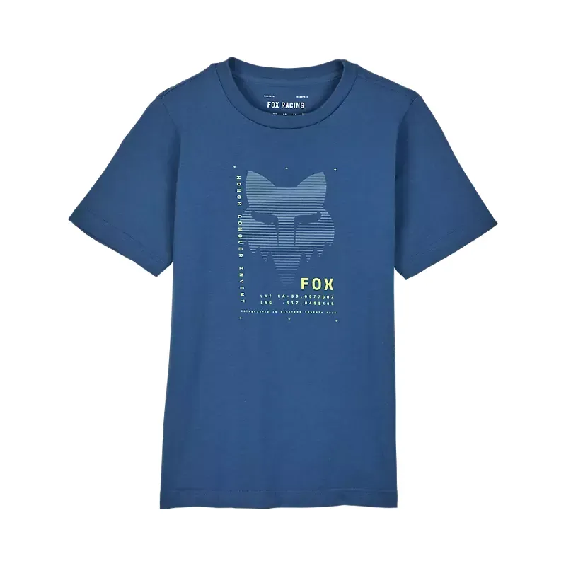 Fox Youth Dispute Premium Tee In Indigo