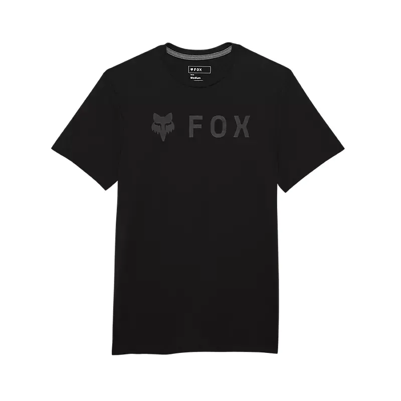 Fox Absolute Short Sleeve Tech Tee in Black/Black