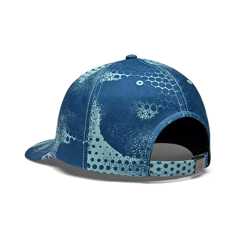 Fox AOP Adjustable Hat in Vintage Wash Blue-1