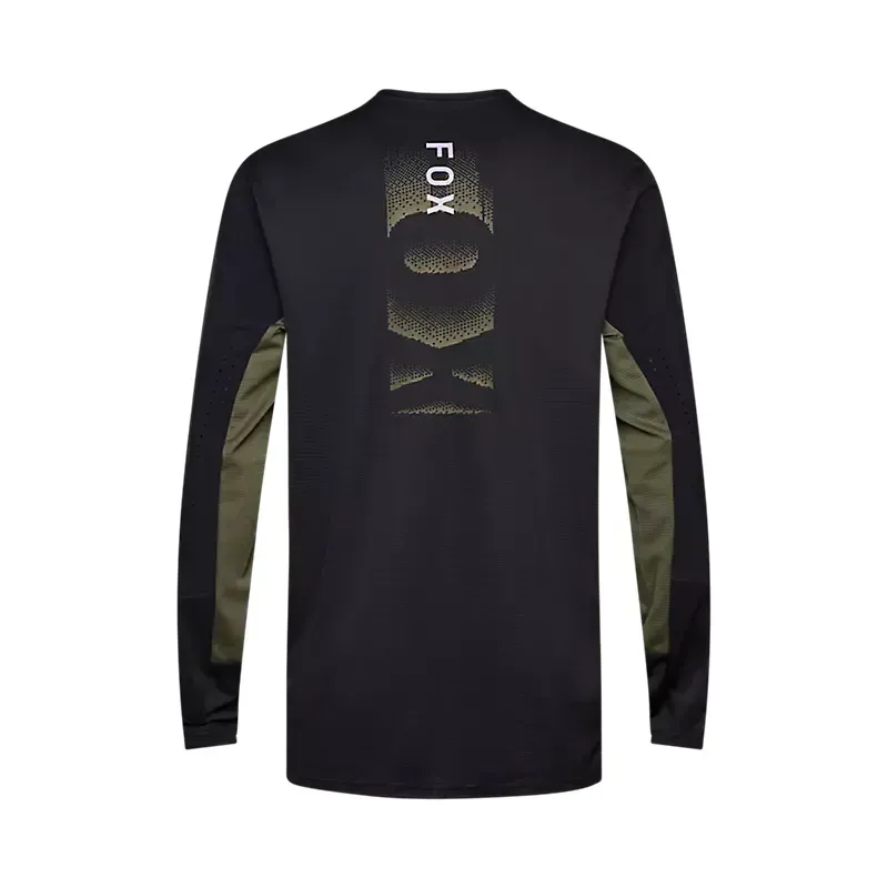 Fox Defend Park Long Sleeve Jersey in Black-1
