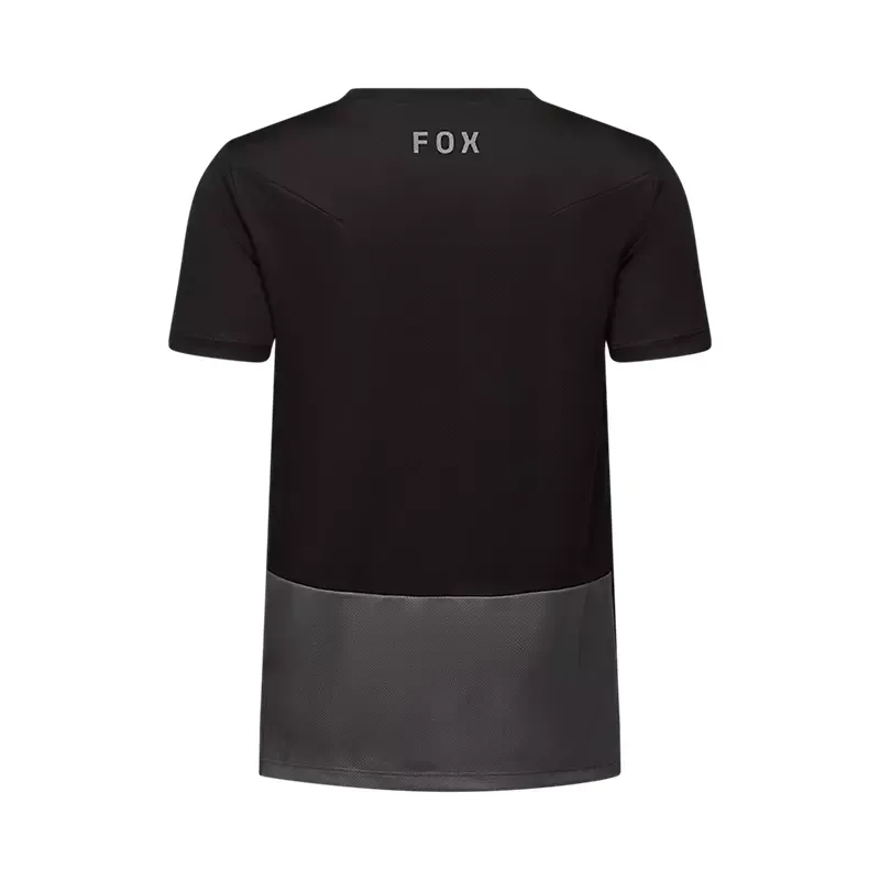 Fox Youth Ranger Fox Head Short Sleeve Jersey in Black-1