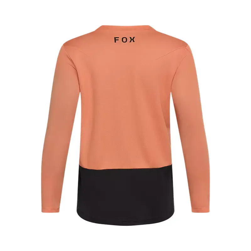 Fox Youth Ranger Fox Head Long Sleeve Jersey in Coral-1