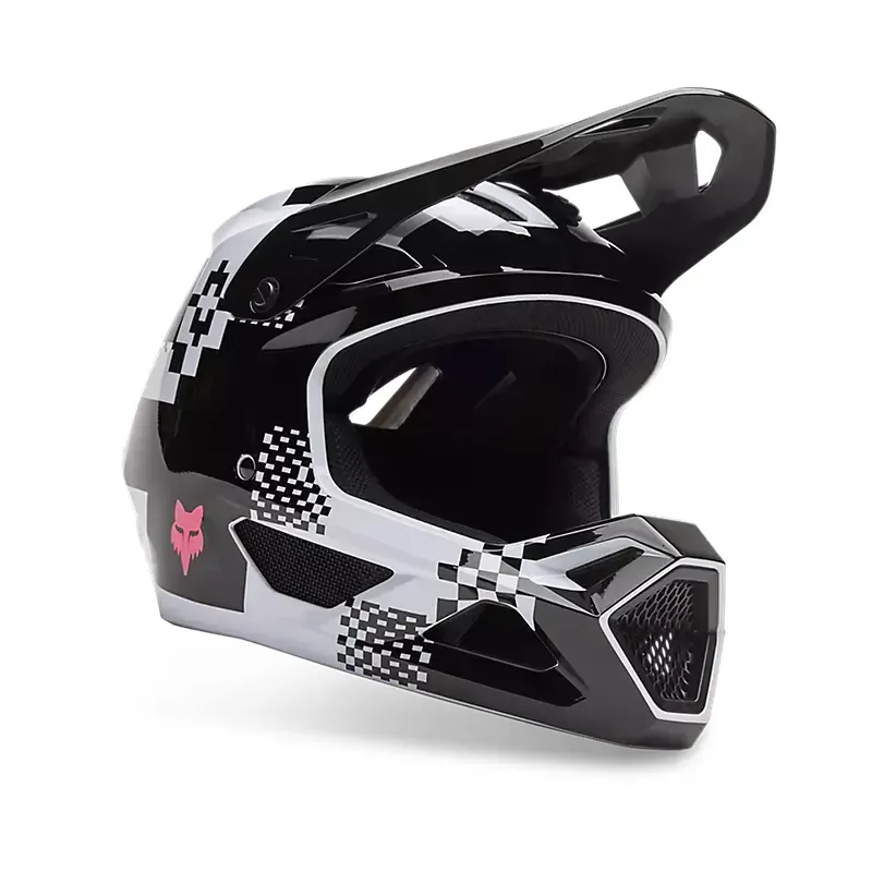 Fox Youth Rampage Digi Image Helmet in Black/White-1