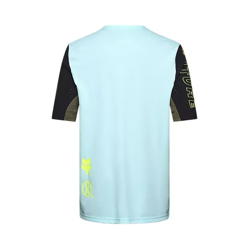 Fox Defend Elevated Short Sleeve Jersey in Light Blue-1
