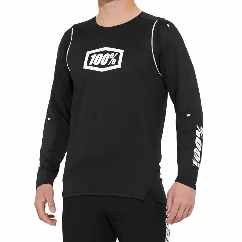 100% R-Core X Long Sleeve Jersey in Black