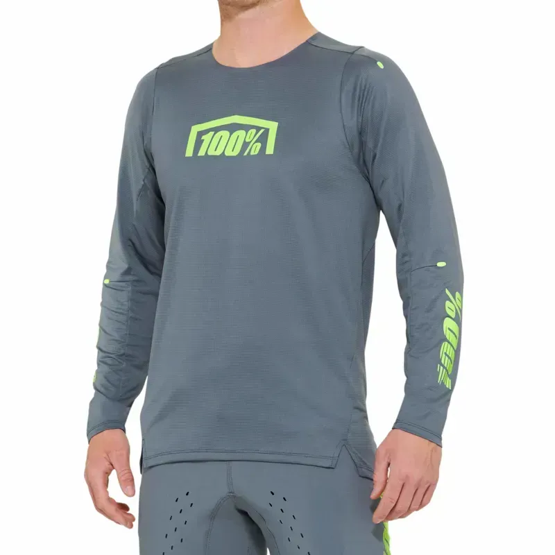 100% R-Core X Long Sleeve Jersey in Grey