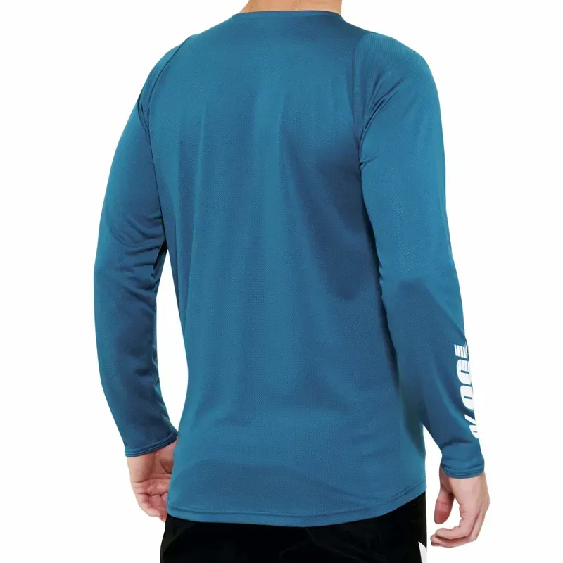 100% R-Core Long Sleeve Jersey in Gulf-1