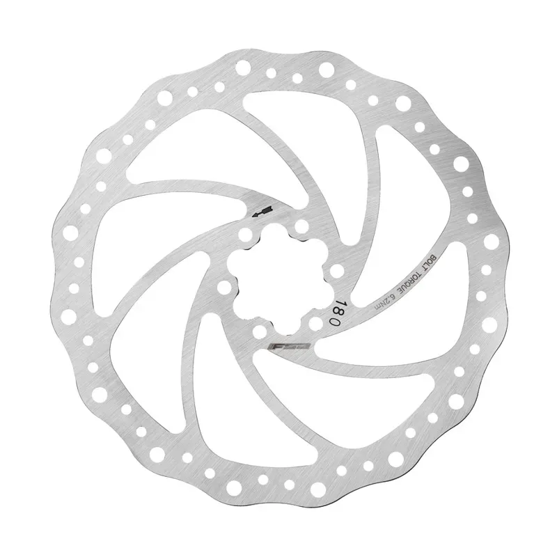 FSA Afterburner MTB 180mm Disc Brake Rotor in Silver