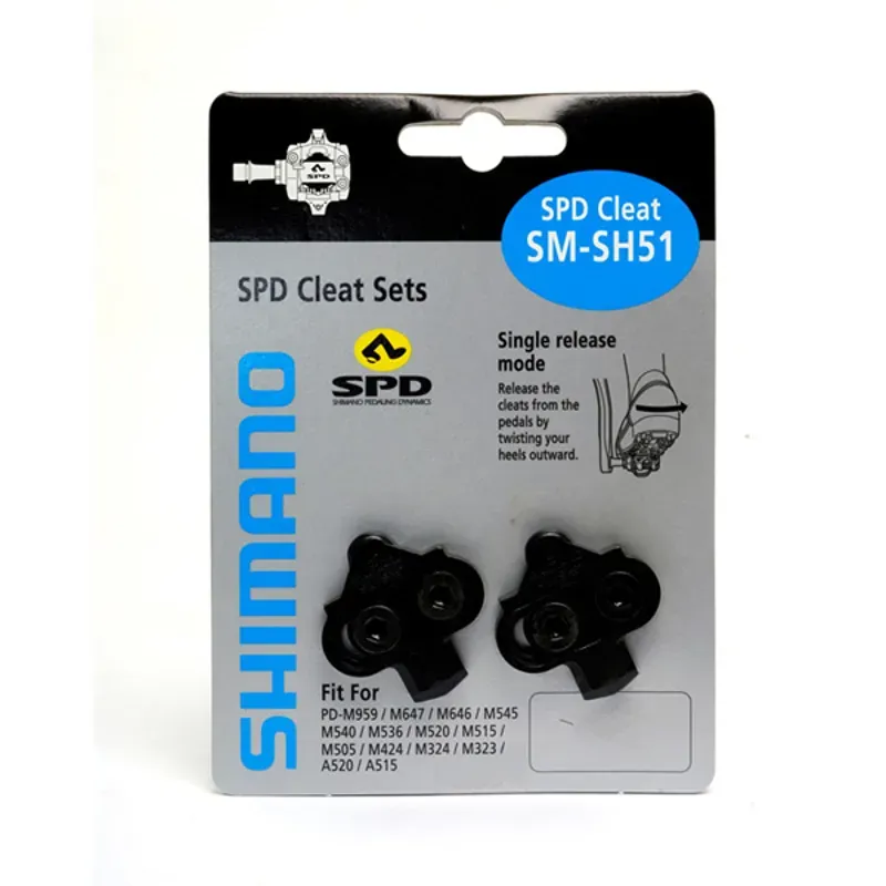 Shimano Spares SPRE SH51 Cleat Single Release in Black