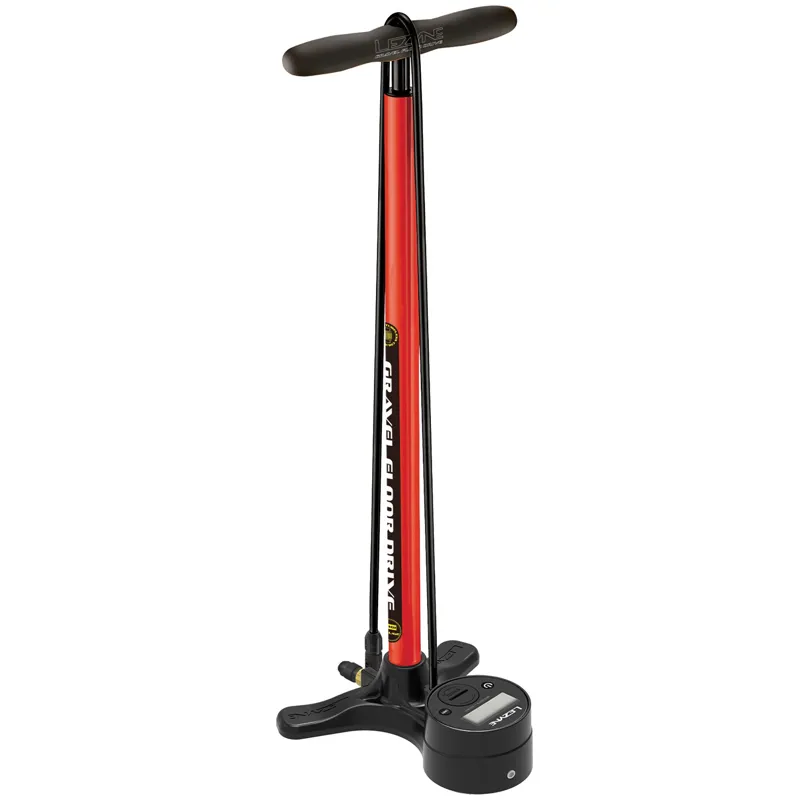 Lezyne Sport Gravel Drive Track Pump in Red 
