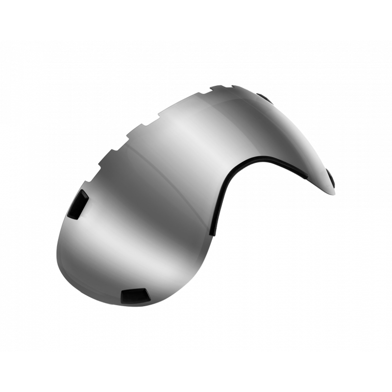 Drone Wide Body Mag-Clip Shield For L Size Helmet Silver