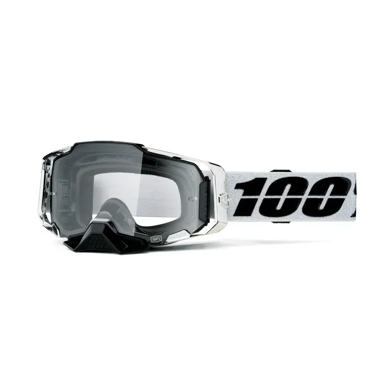 100% Armega Clear Lens Goggles in Atac