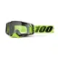 100% Armega Clear Lens Goggles in Neon Yellow