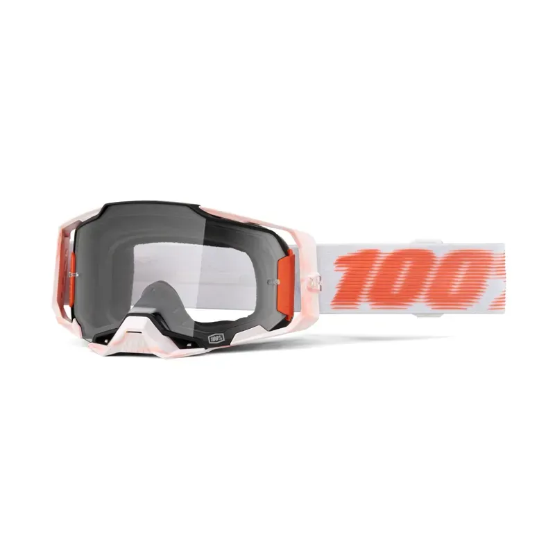 100% Armega Goggles In Clear Lens/Tubular