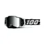 100% Armega Silver Mirror Lens Goggles in Renen s2