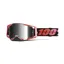 100% Armega Silver Mirror Flash Lens Goggles in Guerlin