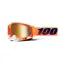 100% Racecraft 2 Goggles in Mirror True Gold Lens/Coral