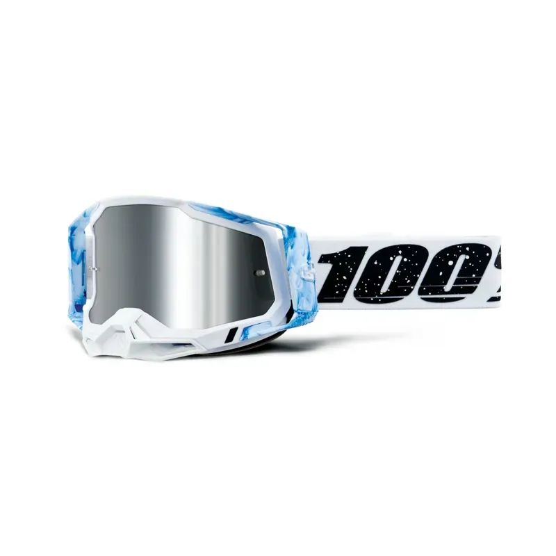 100% Racecraft 2 Goggles in Mirror Silver Flash Lens/Mixos