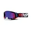 100% Racecraft 2 Goggles in Mirror Red/Blue Lens/Republic