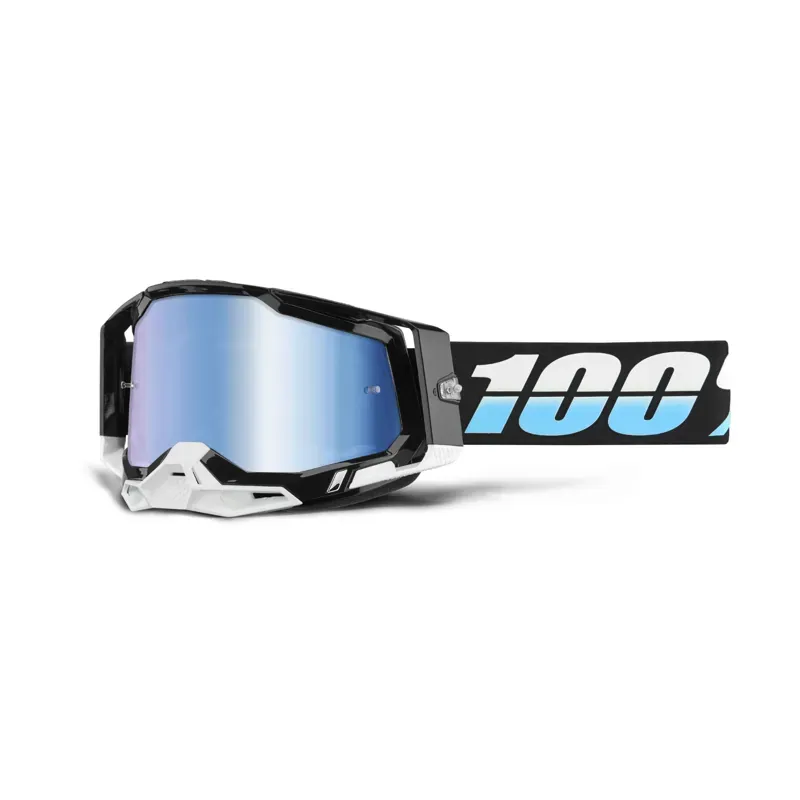 100% Racecraft 2 Goggles in Mirror Blue Lens/Arkana