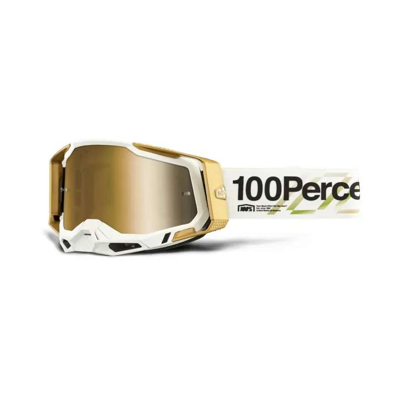 100% Racecraft 2 Goggles in Mirror True Gold Lens/Succession