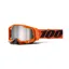 100% Racecraft 2 Goggle In Mirror Silver Flash Lens/Neon Orange